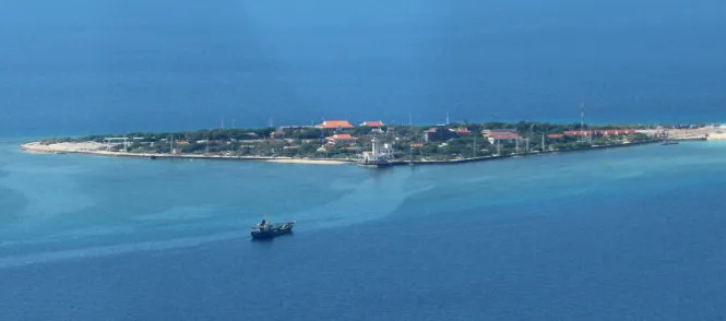 Toàn cảnh đảo Trường Sa lớn (Ảnh: VIỄN SỰ)