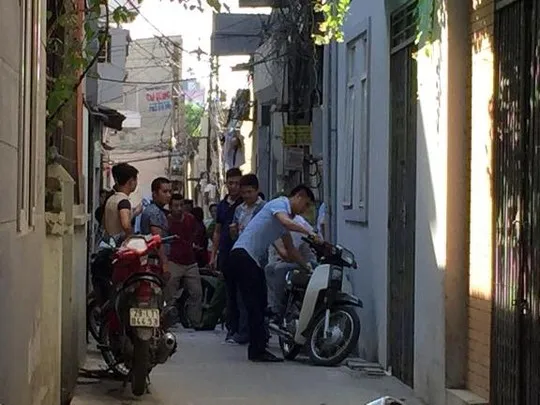 Ngôi nhà nơi xảy ra vụ việc nằm sâu trong ngõ nhỏ