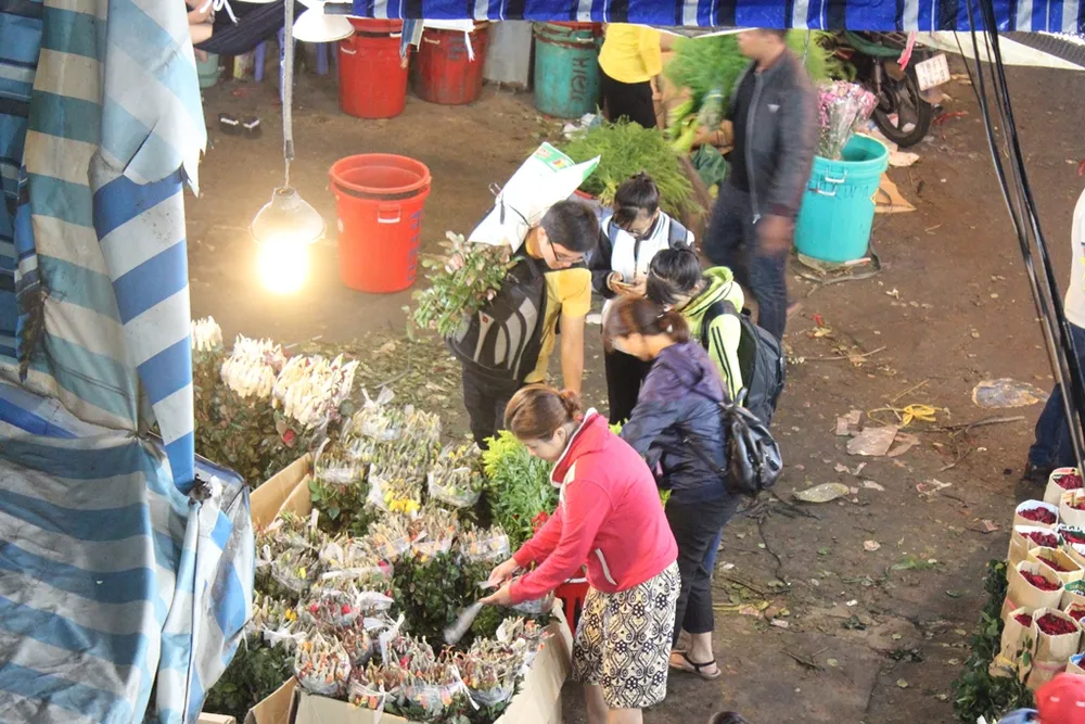 Trước ngày 8-3, chợ hoa Hồ Thị Kỷ có gì hấp dẫn? ảnh 9 Trước ngày 8-3, chợ hoa Hồ Thị Kỷ có gì hấp dẫn? ảnh 9