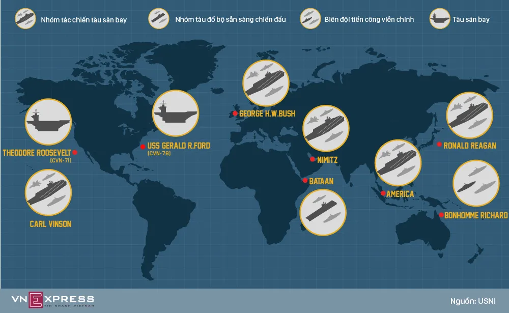 Bố trí của hải quân Mỹ trên toàn thế giới ảnh 1