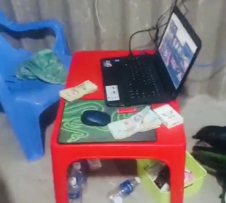 Hiện trường vụ đánh bạc Hiện trường vụ đánh bạc