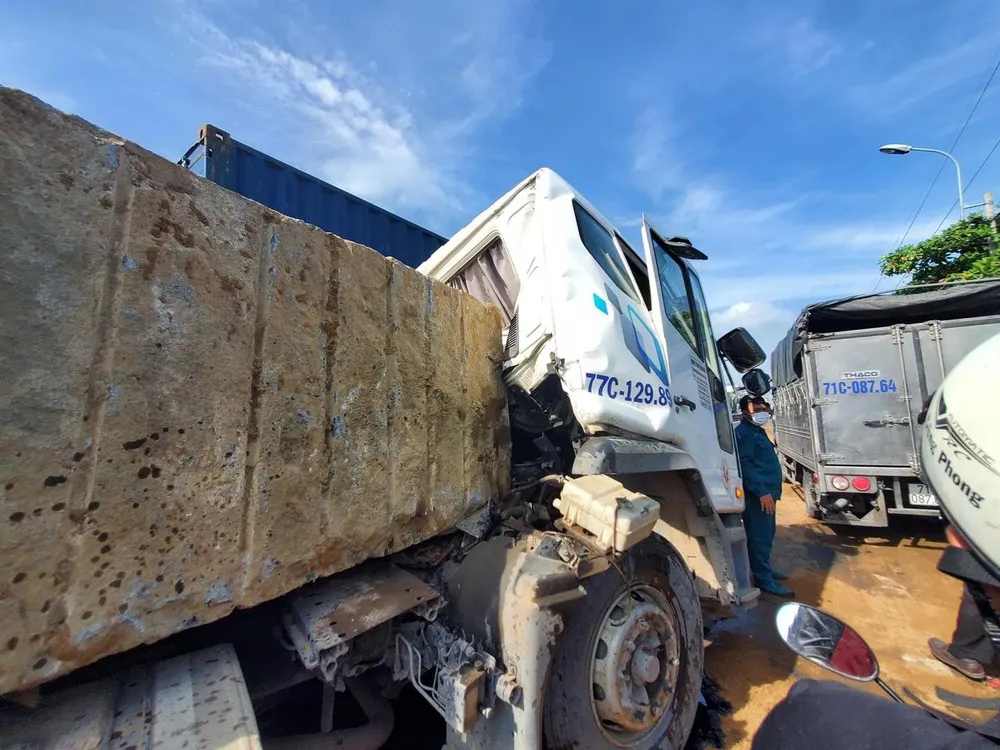 Hiện trường vụ tai nạn. Ảnh: HD