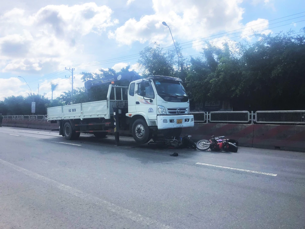 Hiện trường vụ tai nạn. Ảnh: HD