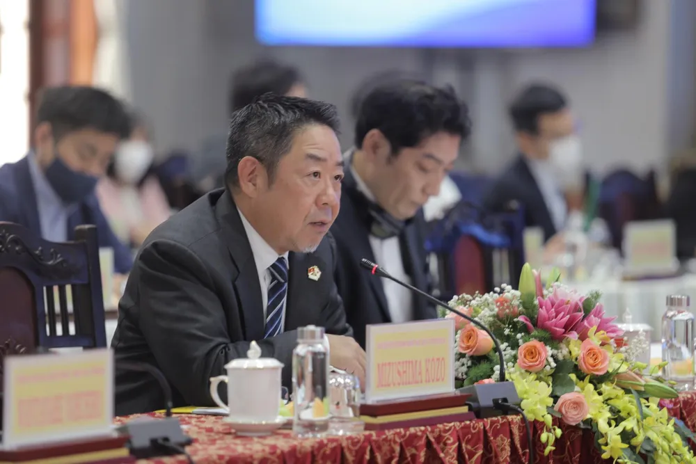 Doanh nghiệp Nhật Bản phản ánh những vấn đề vướng mắc trong kinh doanh. Ảnh: HUỲNH DU Doanh nghiệp Nhật Bản phản ánh những vấn đề vướng mắc trong kinh doanh. Ảnh: HUỲNH DU