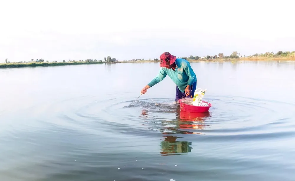 Mực nước đầu nguồn tăng do lượng mưa tại chỗ nhưng chưa cao so với mọi năm. Ảnh: HUỲNH DU