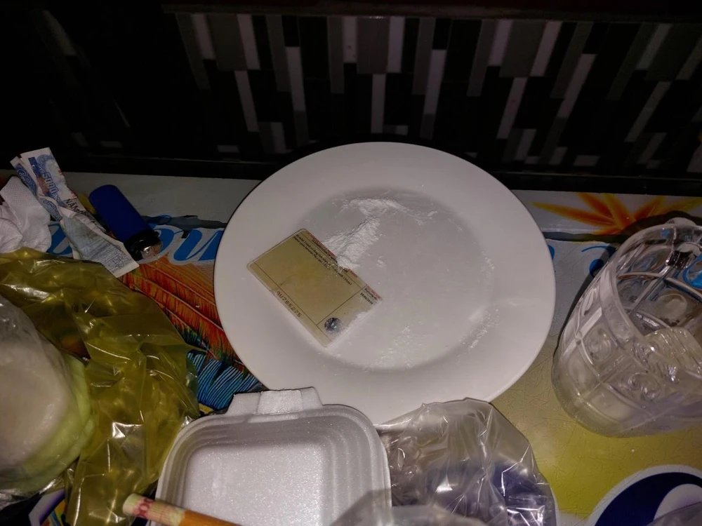 Tang vật tại hiện trường. Ảnh: CTV