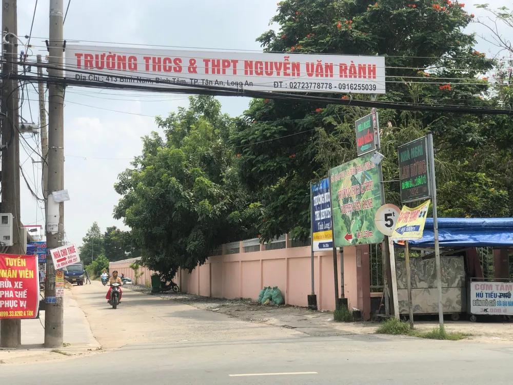 Trường THCS&THPT Nguyễn Văn Rành. Ảnh: HUỲNH DU Trường THCS&THPT Nguyễn Văn Rành. Ảnh: HUỲNH DU