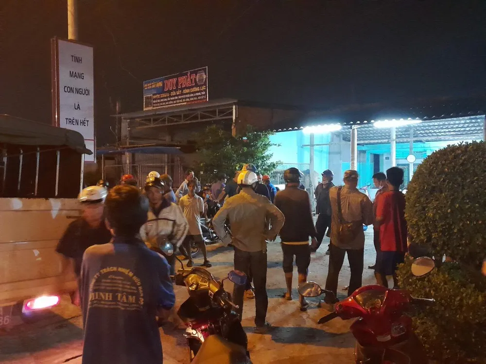 Hiện trường vụ án mạng. Ảnh: CTV Hiện trường vụ án mạng. Ảnh: CTV