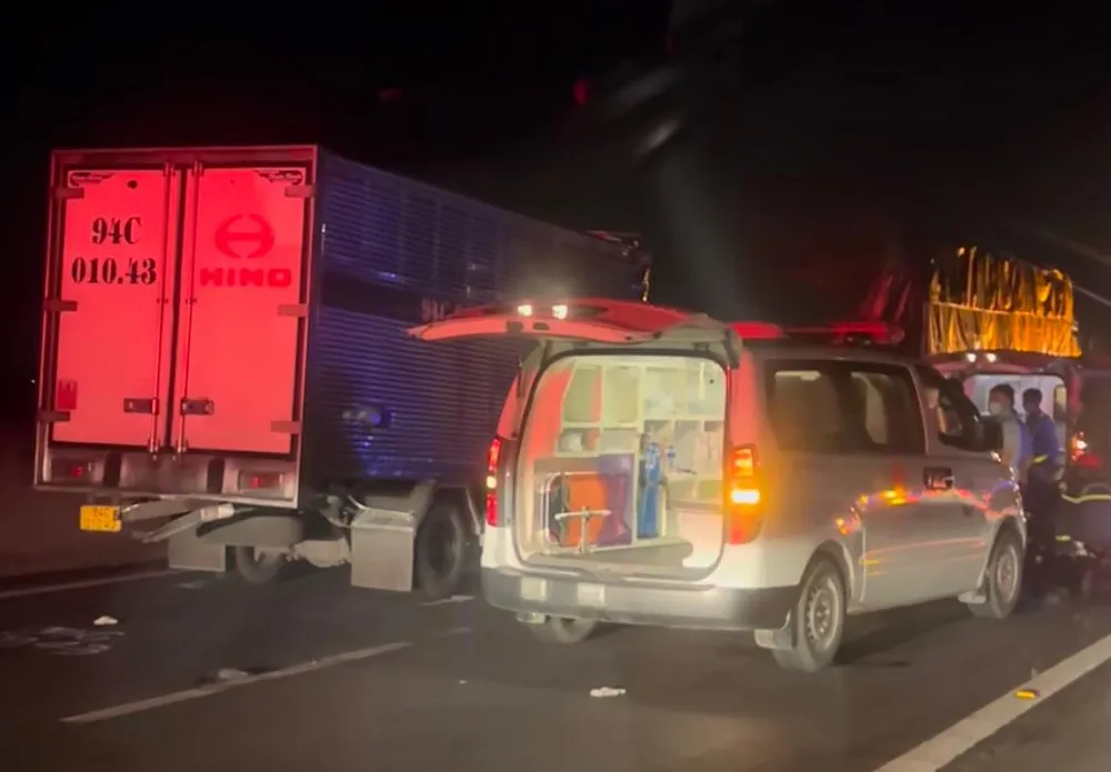 Hiện trường vụ tai nạn. Ảnh: CTV