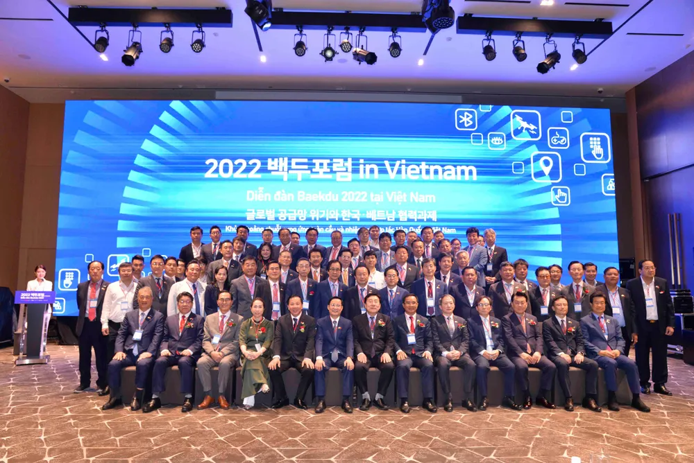 Các đại biểu tại diễn đàn gặp gỡ Doanh vừa và nhỏ nghiệp Việt Nam - Hàn Quốc. Ảnh: CTV Các đại biểu tại diễn đàn gặp gỡ Doanh vừa và nhỏ nghiệp Việt Nam - Hàn Quốc. Ảnh: CTV