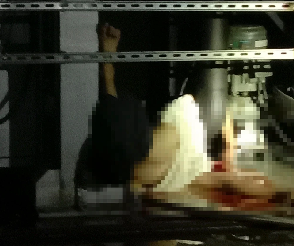 Hiện trường vụ nổ. Ảnh: CTV