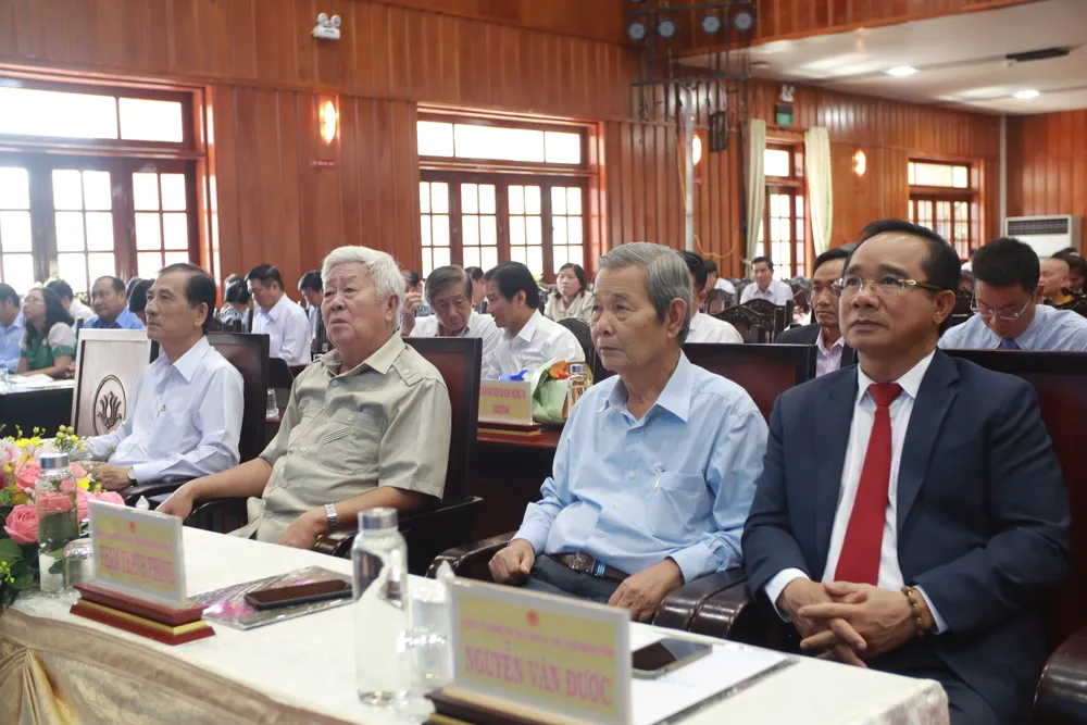 Các đại biểu tham dự buổi lễ tri ân. Ảnh: HUỲNH DU Các đại biểu tham dự buổi lễ tri ân. Ảnh: HUỲNH DU