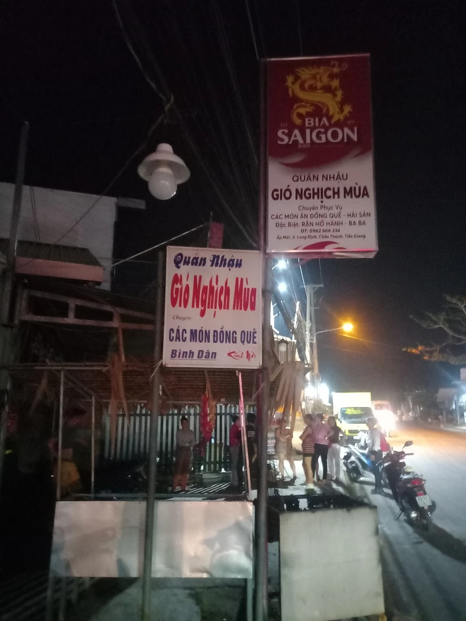 Quán" Gió Nghịch Mùa" nơi xảy ra vụ cháy. Ảnh: CTV