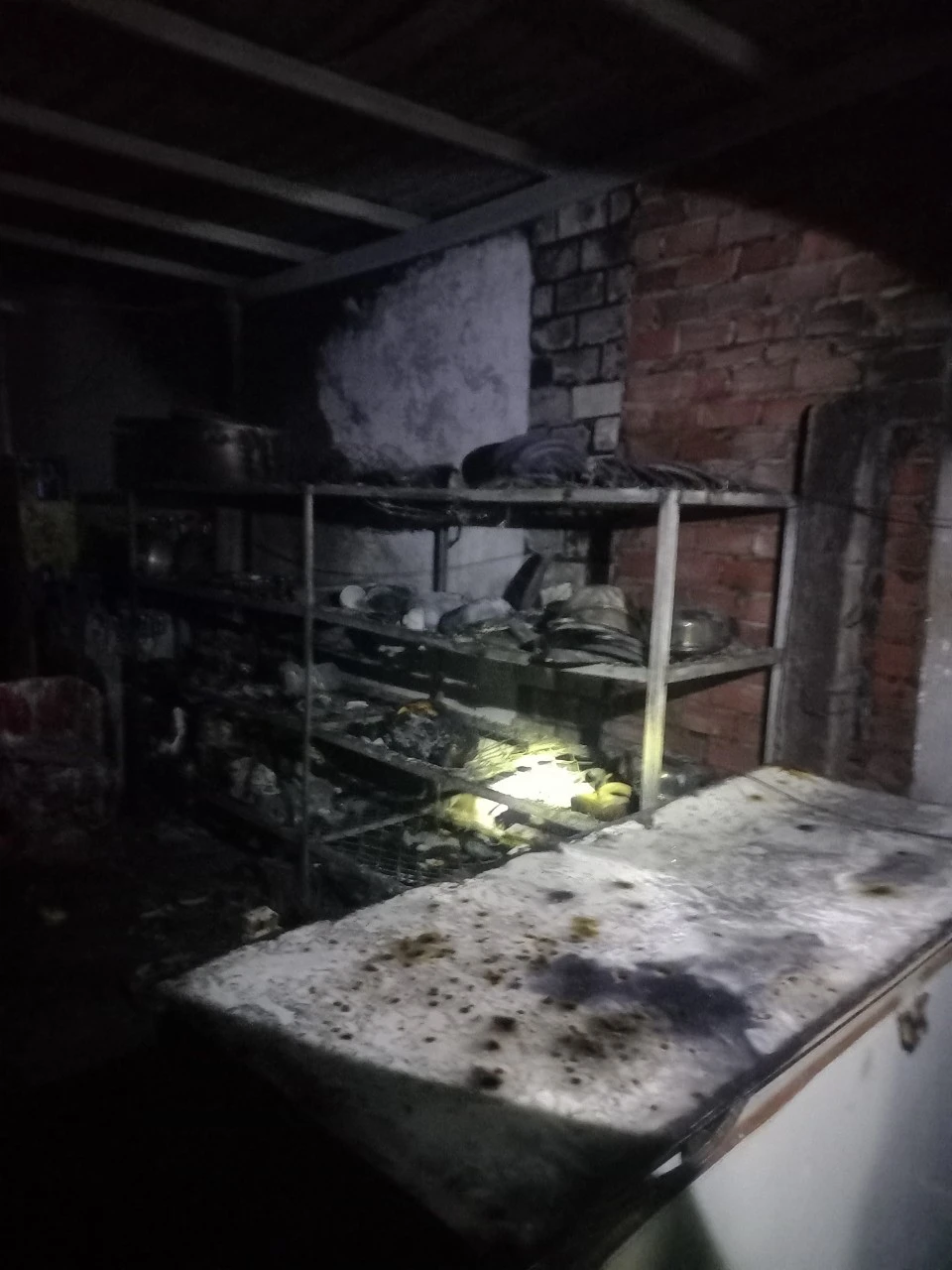 Hiện trường vụ cháy. Ảnh: CTV