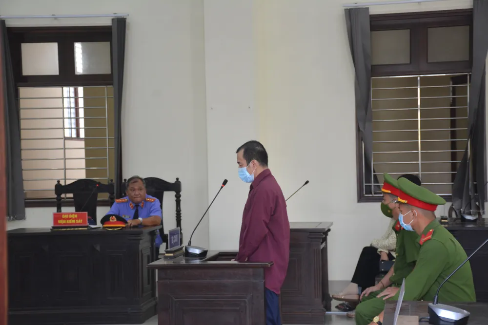 Bị cáo Ngô Anh Tuấn tại phiên toà xét xử. Ảnh: HD Bị cáo Ngô Anh Tuấn tại phiên toà xét xử. Ảnh: HD