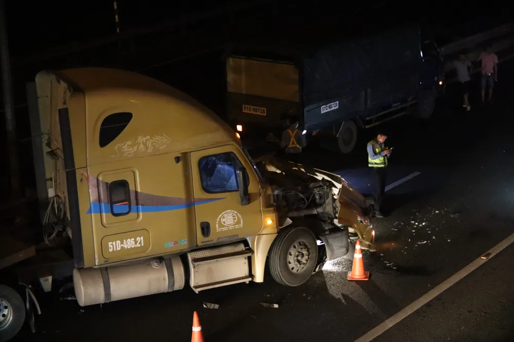 Hiện trường vụ tai nạn. Ảnh: HUỲNH DU