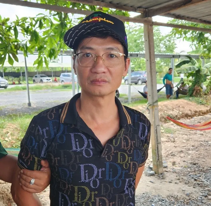 Nghi phạm Hồ Quốc Việt lẫn trốn sang Campuchia đã bị bắt giữ. Ảnh: CTV Nghi phạm Hồ Quốc Việt lẫn trốn sang Campuchia đã bị bắt giữ. Ảnh: CTV