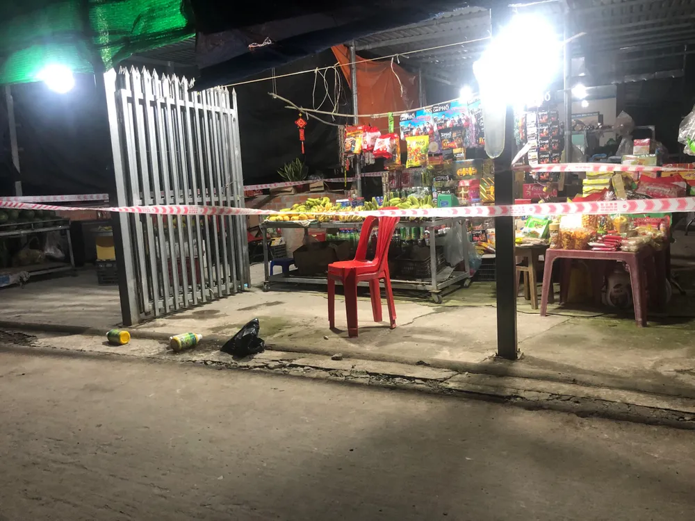 Hiện trường nơi chị K và Tuấn xảy ra mâu thuẫn. Ảnh: HUỲNH DU Hiện trường nơi chị K và Tuấn xảy ra mâu thuẫn. Ảnh: HUỲNH DU