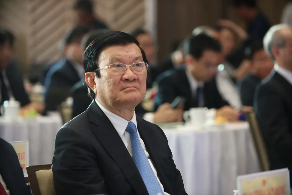 Nguyên Chủ tịch nước – Trương Tấn Sang tại sự kiện. Ảnh: HD