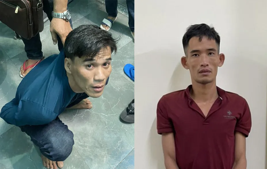 Phụng và Hải đã bị công an bắt giữ sau 38 giờ gây ra vụ trộm. Ảnh: CA