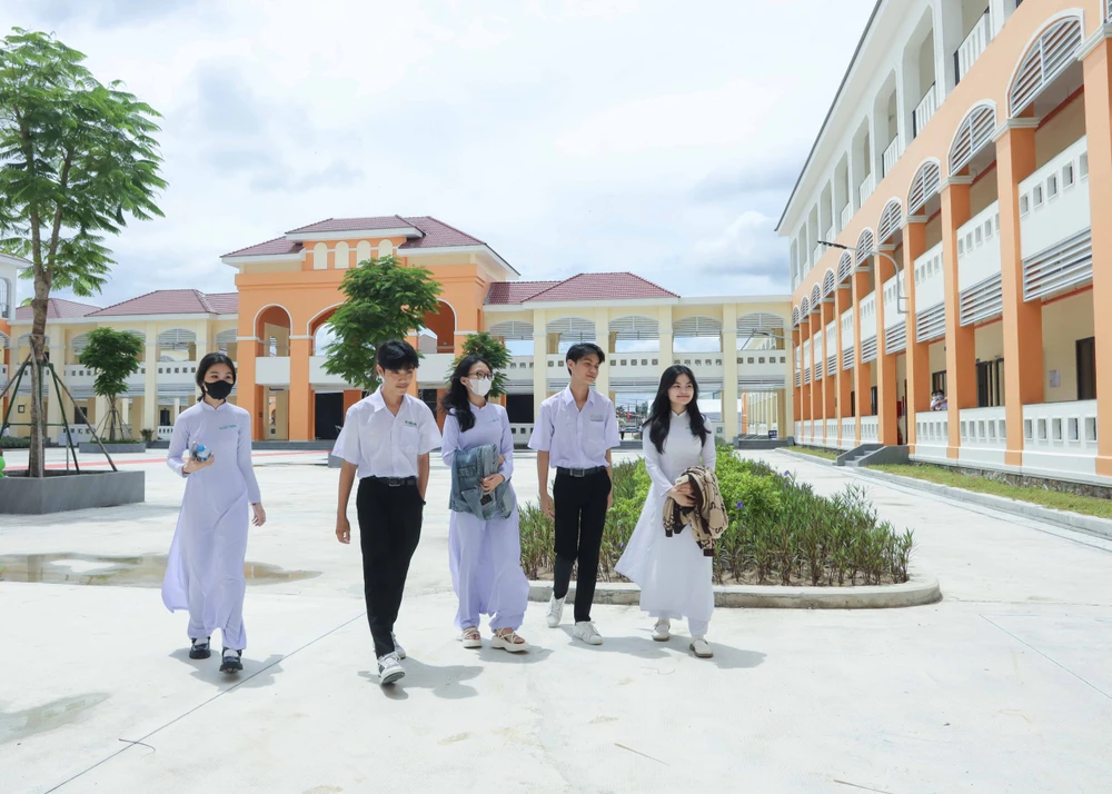 Ngôi trường đáp ứng nhu cầu, nguyện vọng của các em học sinh trên địa bàn. Ảnh:HD