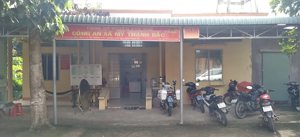 Trụ sở Công an xã Mỹ Thạnh Bắc, huyện Đức Huệ. Ảnh: CA IMG_7478.jpeg