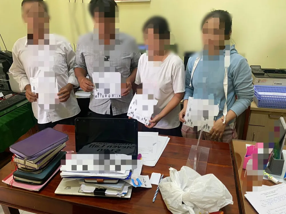 Nhóm người tổ chức tuyên truyền "tà đạo" bị Công an xử lý theo quy định pháp luật. Ảnh: CA Đức Chúa Trời (2).jpeg