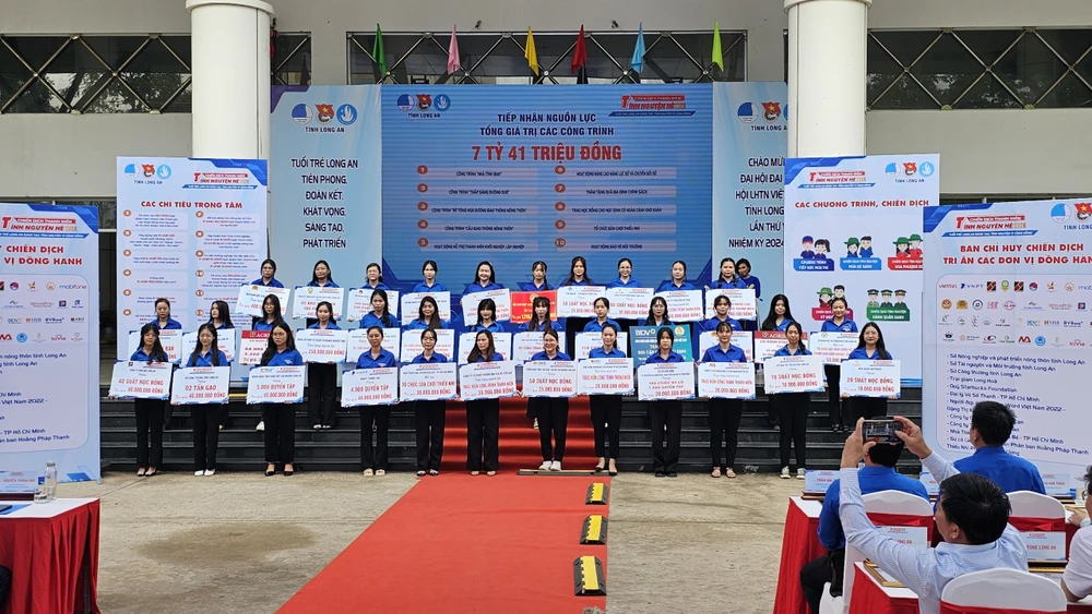 Trên 7 tỉ đồng được hỗ trợ an sinh xã hội trong chiến dịch thanh niên tình nguyện hè. Ảnh: HD Chiến dịch thanh niên tình nguyện hè 8.jpg