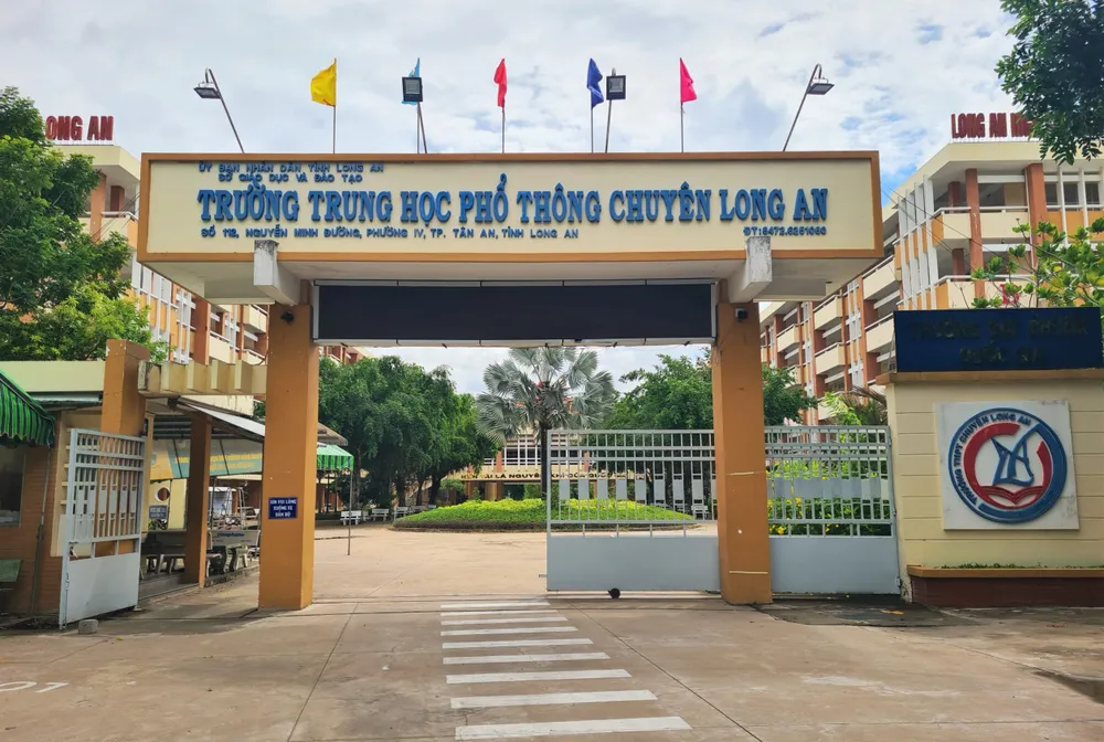 Trường THPT chuyên Long An sẽ trở thành trường chuyên Trần Văn Giàu vào ngày 1-9. Ảnh:CTV Trần Văn Giàu.jpg