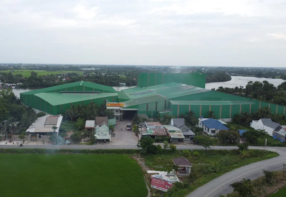 Nhà máy xay xát xây dựng trái phép bị xử phạt 40 triệu đồng. Ảnh: DK xây dựng trái phép 1.jpg