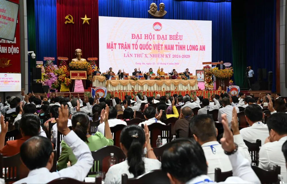 Quang cảnh đại hội. Ảnh: TK Ủy ban MTTQ Việt Nam tỉnh Long An.jpg