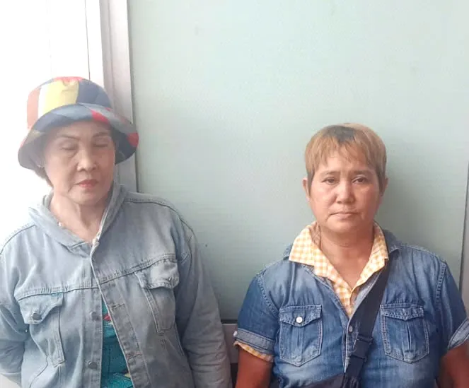 Hoa và Lan bắt cóc bé gái 7 tuổi trên đường tẩu thoát đã bị bắt giữ Ảnh: CA bắt cóc bé gái 7 tuổi.jpeg