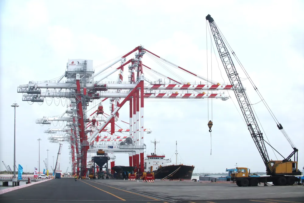 Cụm Dự án Cảng Quốc tế Long An với quy hoạch 1.935 ha tại xã Tân Tập, tỉnh Tây Ninh. Ảnh: HUỲNH DU khu công nghiệp 1.JPG