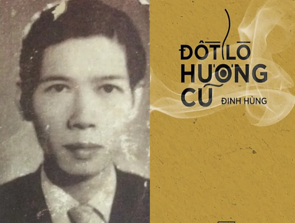 Nhà thơ Đinh Hùng (1920-1967) và tùy bút Đốt lò hương cũ. Ảnh: QUỐC HƯƠNG Nhà thơ Đinh Hùng (1920-1967) và tùy bút Đốt lò hương cũ. Ảnh: QUỐC HƯƠNG