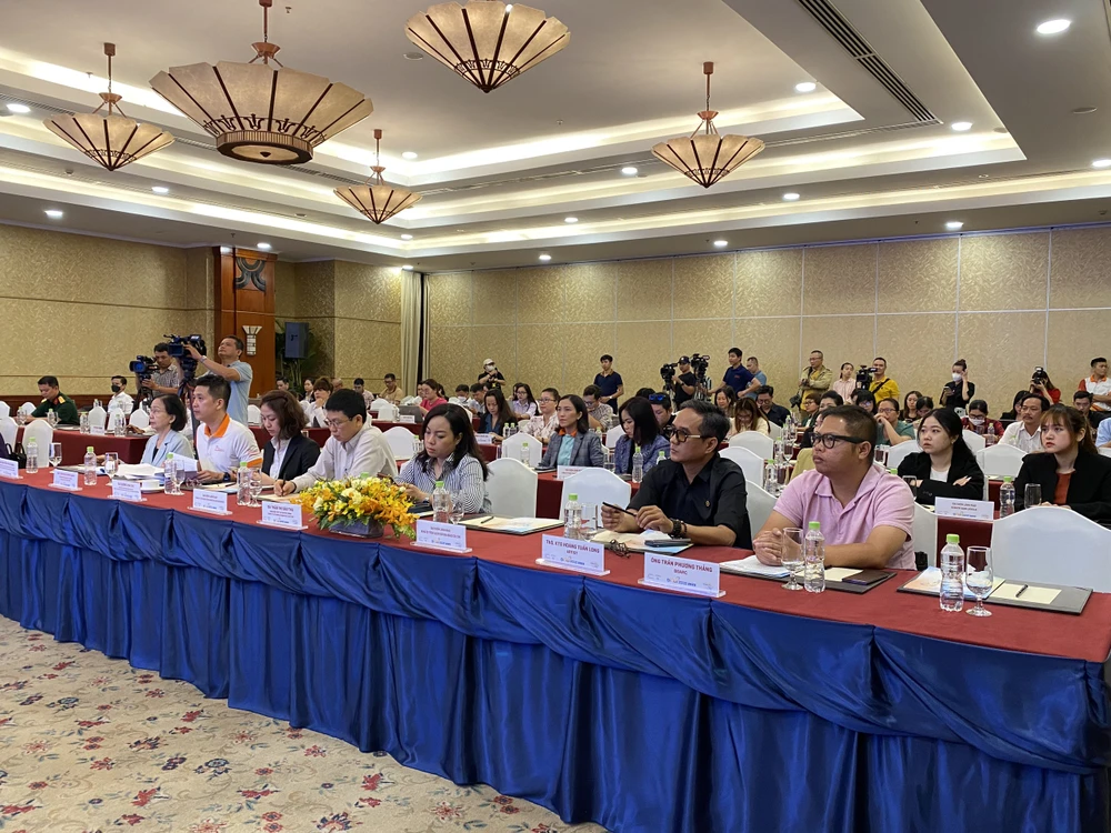 Các đại biểu tại buổi họp báo Ngày hội Du lịch TP.HCM lần thứ 19 năm 2023