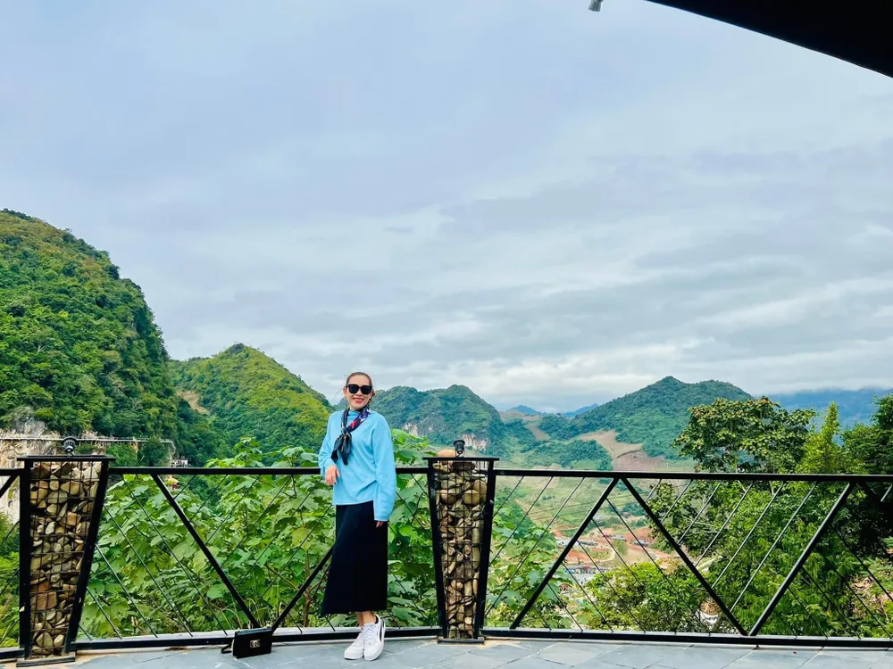 Hòa mình vào thiên nhiên. Ảnh VÂN ANH Hòa mình vào thiên nhiên. Ảnh VÂN ANH