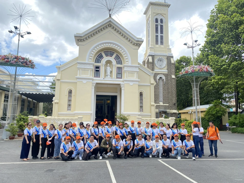 Nhà thờ Hạnh Thông Tây, một trong những công trình được xây dựng cách đây hàng trăm năm.