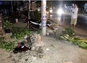 Tông xe máy vào trụ điện, nam thanh niên tử vong
