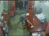 Nam thanh niên chuyên cưa thùng xe tải trộm hàng ảnh 3 Camera ghi hình thanh niên trộm giỏ chứa tài sản hơn 1 tỉ đồng