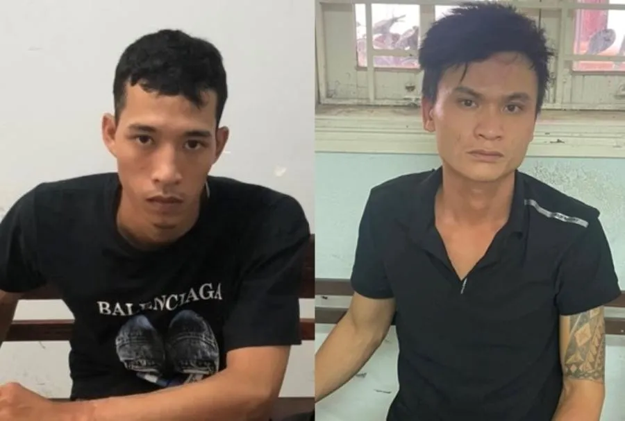 Hai nghi phạm trong vụ án. Ảnh: H.H