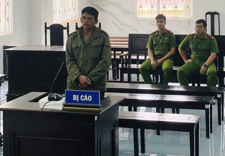 Bị cáo Nguyễn Mai tại phiên tòa. Ảnh: HẢI HIẾU