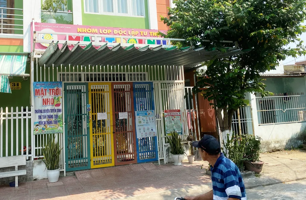 Nhóm trẻ mầm non xảy ra vụ việc bị đình chỉ hoạt động. Ảnh: HẢI HIẾU