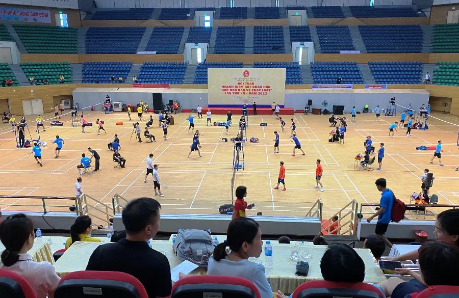 Hội thao với sự tham gia của 1300 người trong ngành Kiểm sát. Ảnh: HẢI HIẾU Hội thao với sự tham gia của 1300 người trong ngành Kiểm sát. Ảnh: HẢI HIẾU