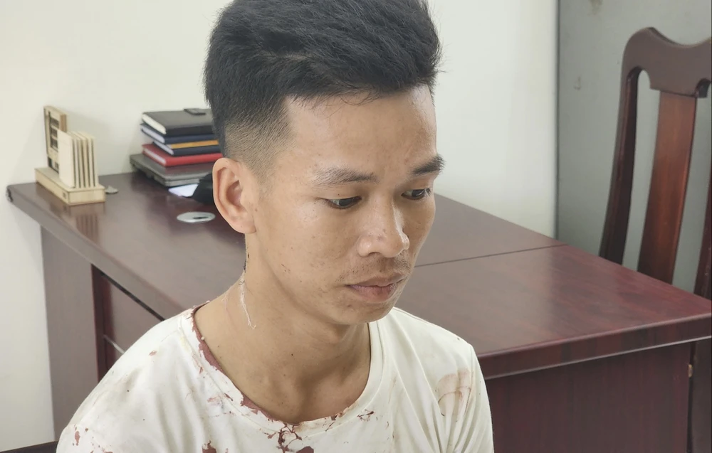 Nghi phạm Trần Phi Tùng. Ảnh:H.H Nghi phạm Trần Phi Tùng. Ảnh:H.H