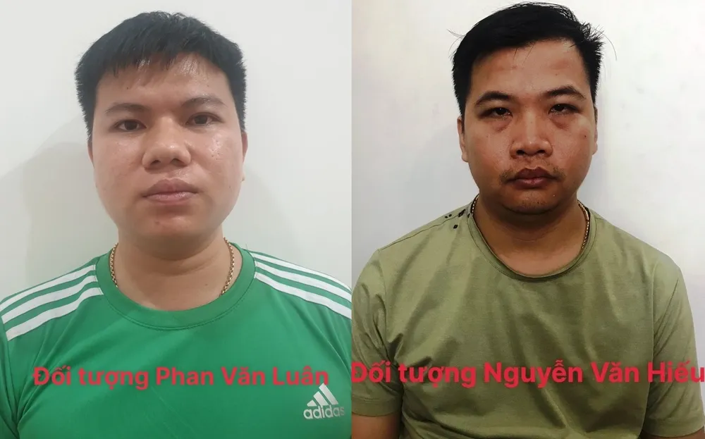 Hai nghi phạm cầm đầu trong vụ án. Ảnh: Công an cung cấp