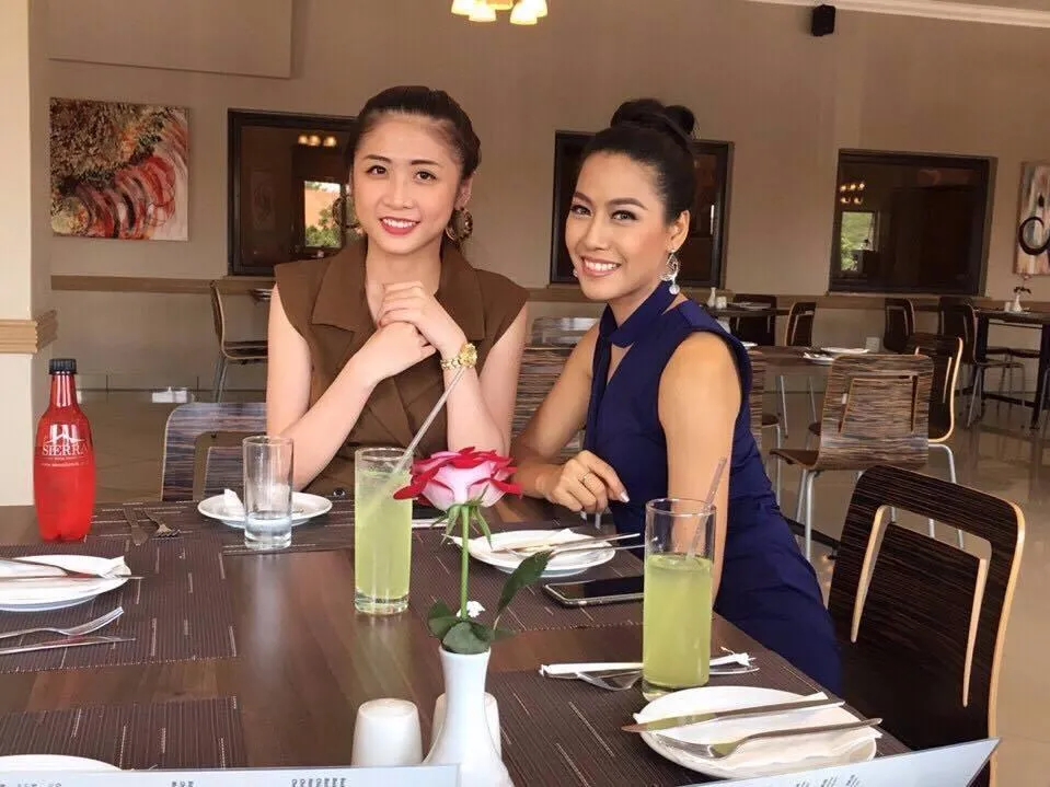 thùy dương và đại diện thái lan
