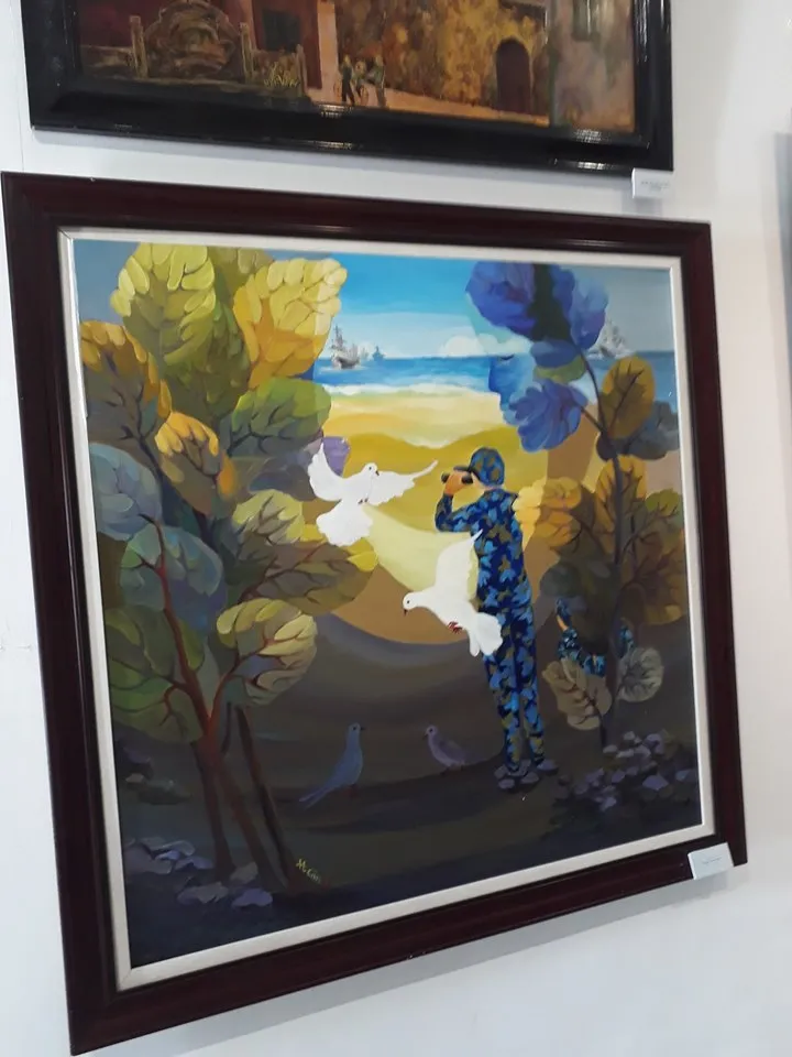 Nét thơ ở triển lãm toàn quốc mỹ thuật về chiến tranh quân đội ảnh 6