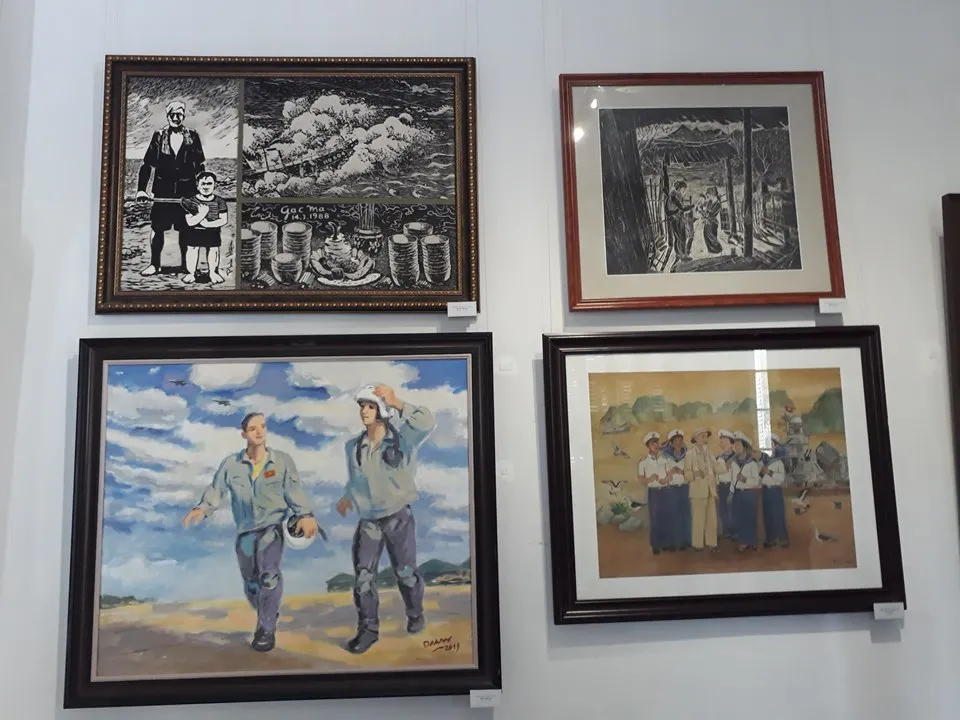 Nét thơ ở triển lãm toàn quốc mỹ thuật về chiến tranh quân đội ảnh 8