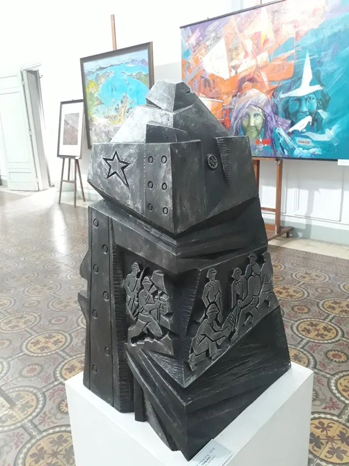 Nét thơ ở triển lãm toàn quốc mỹ thuật về chiến tranh quân đội ảnh 12