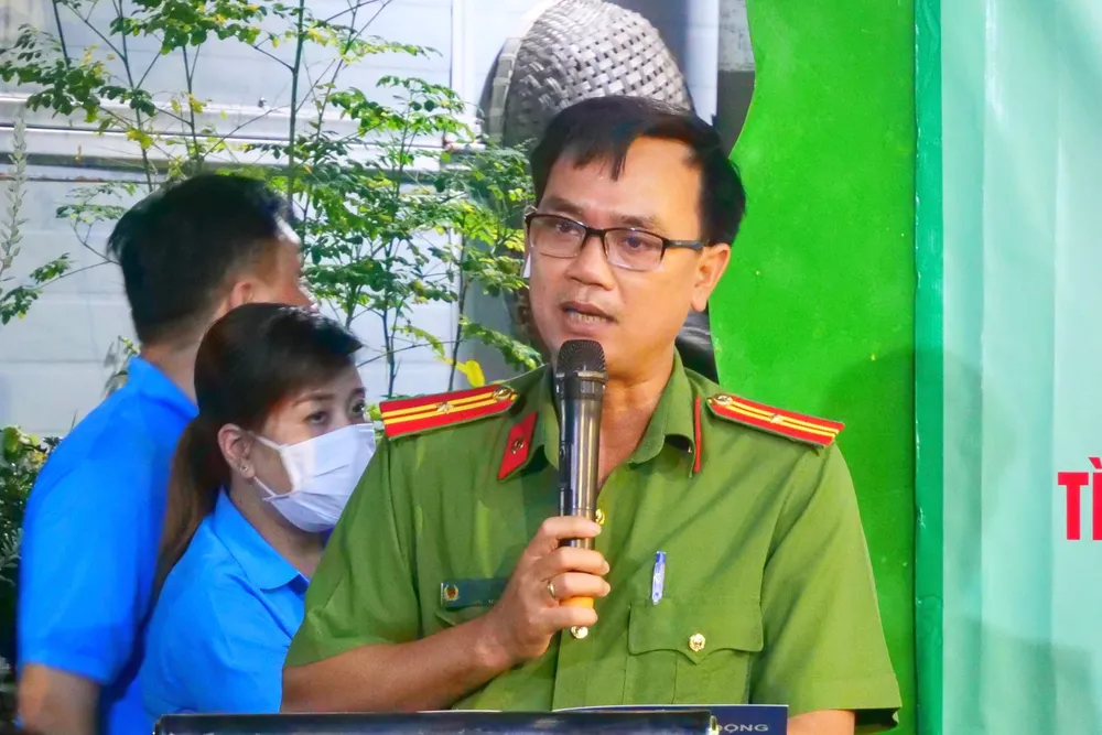 Ông Thi Tấn Thành, Phó Trưởng Công an phường 10, quận 6, TP.HCM. Ảnh: HUỲNH THƠ